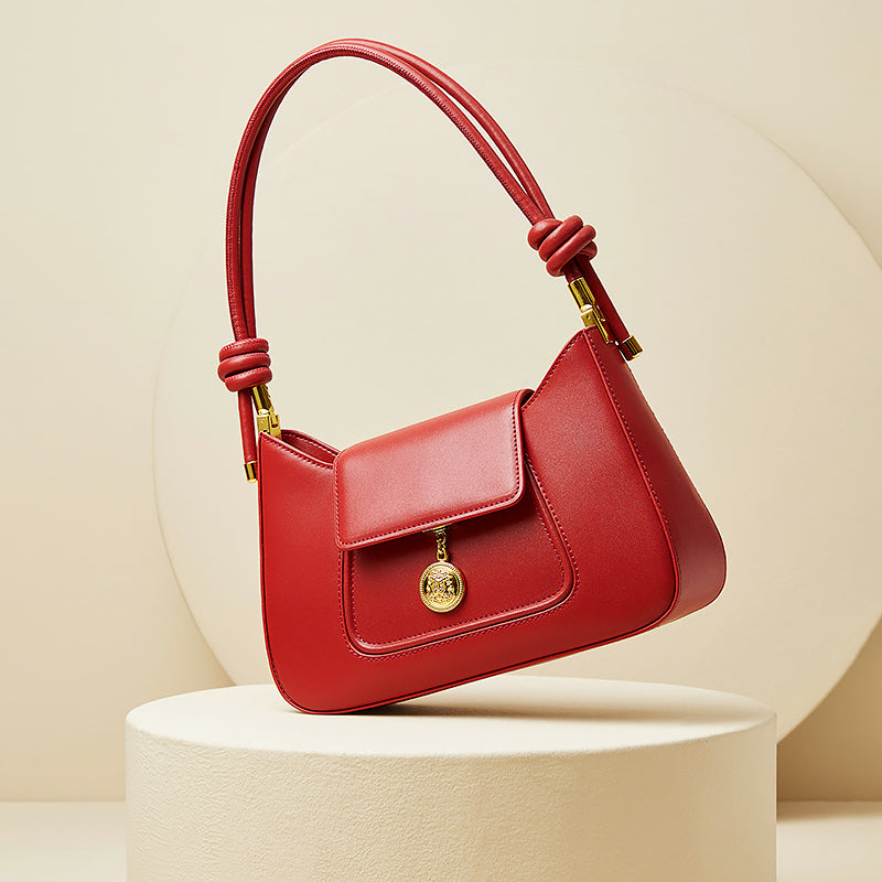 Vintage inspirierte Schultertasche mit schlichtem Design für Frauen