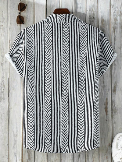 Luca – Sommerhemd Herren Kurzarm Bedruckt Für Urlaub