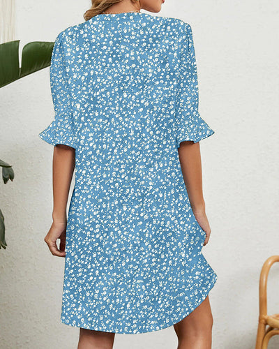 Marguerite- Geblümtes Sommer Kleid für Frauen