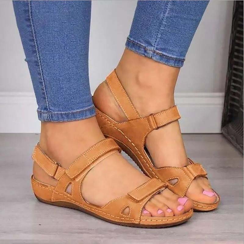 Mariann- Orthopädische Sommersandalen mit Klettverschluss für Frauen