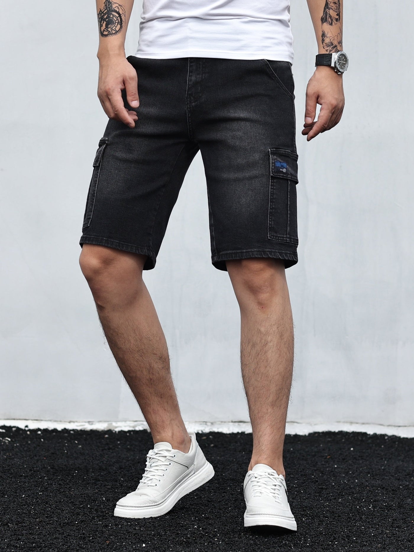 Marlon - Herren Cargo Denim Shorts