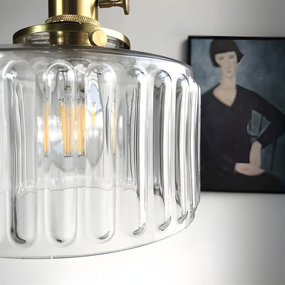 CrystalWave Light – Retro Kurze Zylinder LED Pendelleuchte