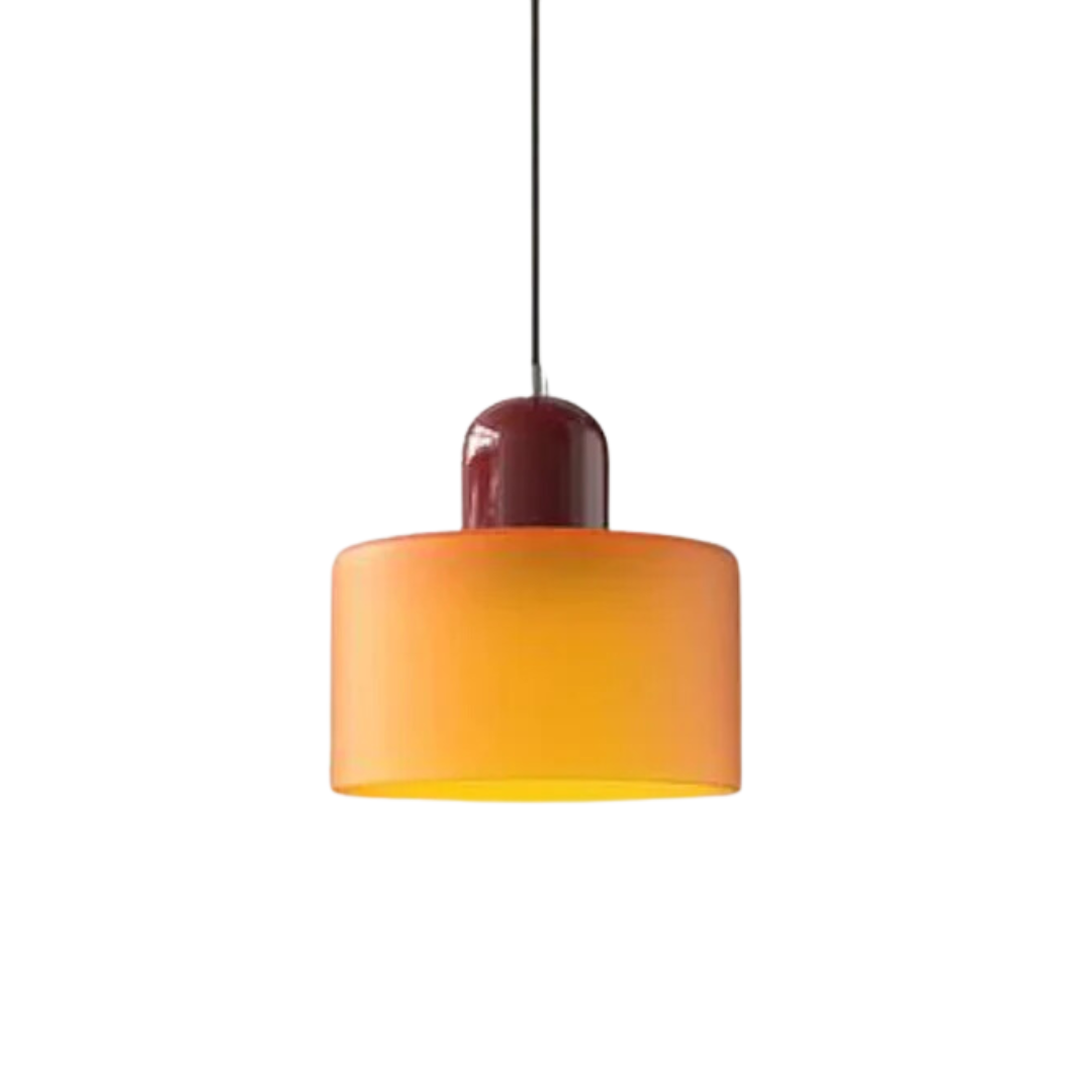 GlamorGlass Light - Europäische Retro Zylinder Pendelleuchte