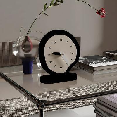 WhisperTime Clock - Wabi-Sabi Stumme Tischuhr