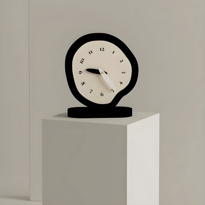 WhisperTime Clock - Wabi-Sabi Stumme Tischuhr