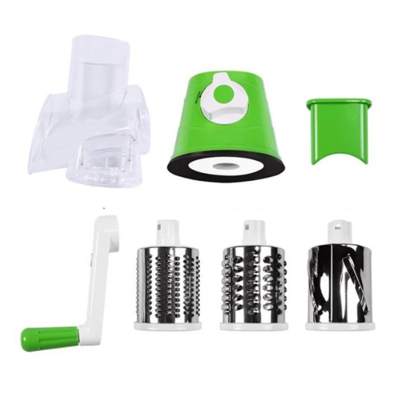 Multifunktionale Mandoline für Gemüse mit robuster Ausführung, Sicherheitsfunktionen und 3 austauschbaren Klingen