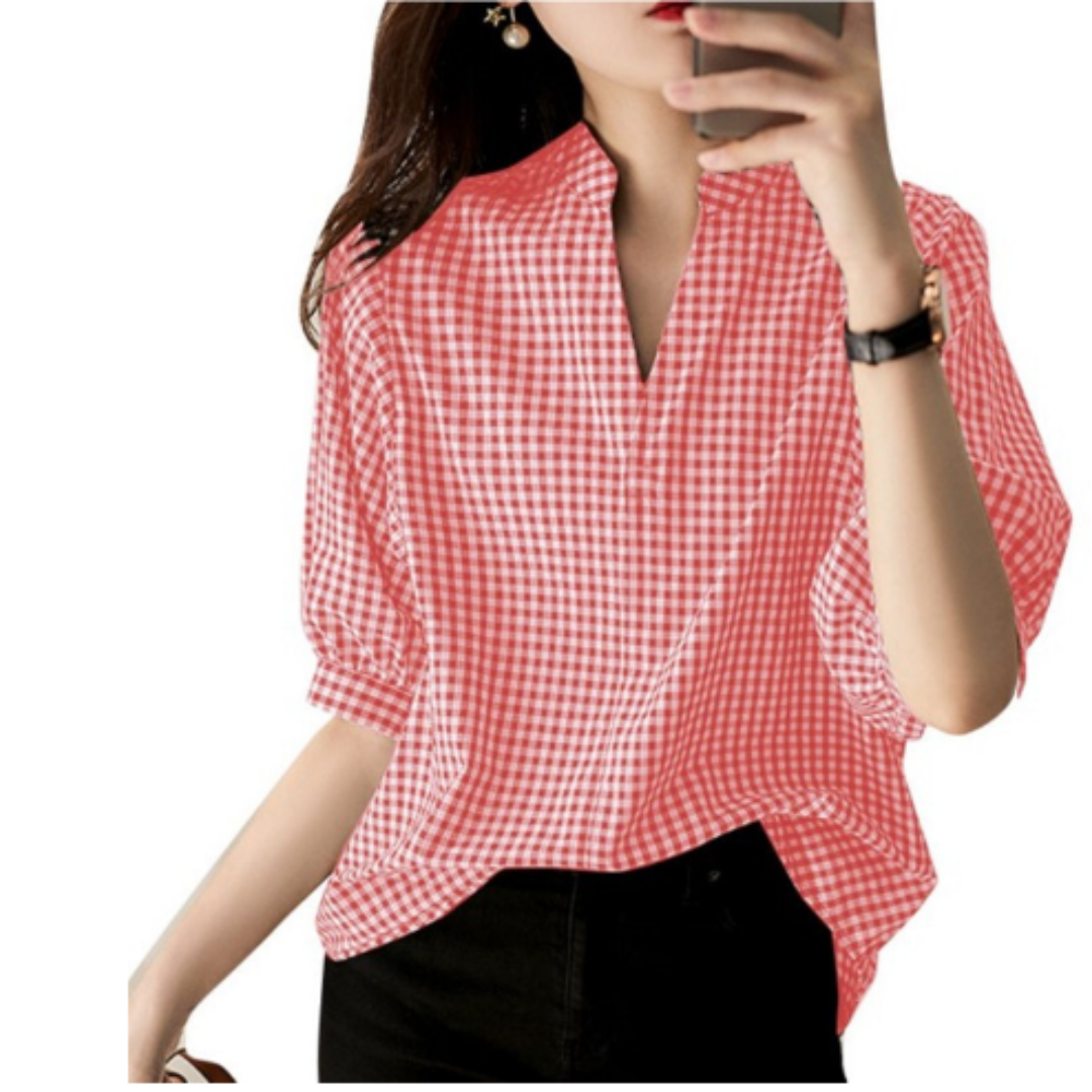 Nicole - Oktoberfest-Bluse mit V-Ausschnitt für Damen