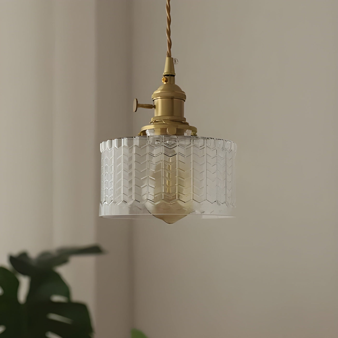 CrystalWave Light – Retro Kurze Zylinder LED Pendelleuchte