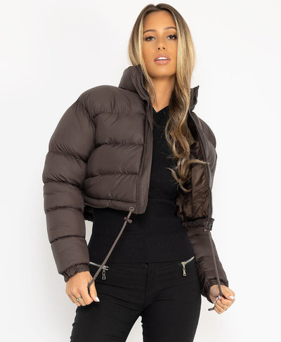 Taillierte Steppjacke mit leichtem Futter für Frauen