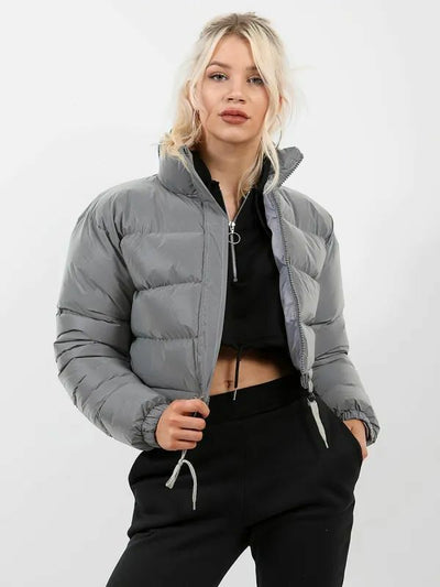 Taillierte Steppjacke mit leichtem Futter für Frauen