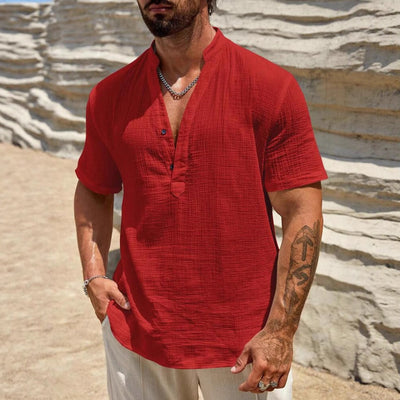 Herrenhemd mit lockerem Kragen - Elías