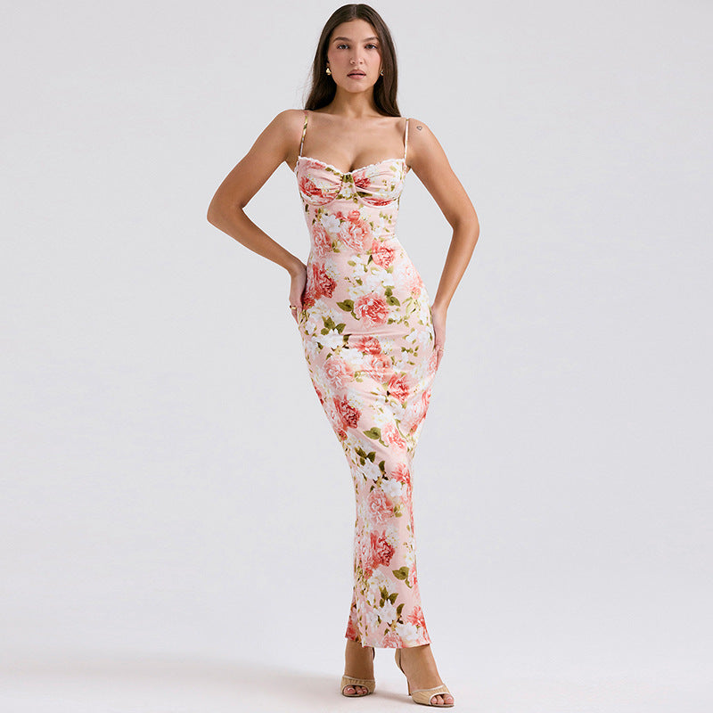 Lykke - Elegantes Damenkleid mit Blumenprint