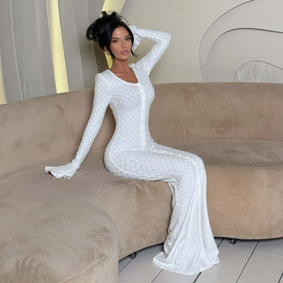 Herdis - Abendkleid mit schlanker wellenförmiger Passform