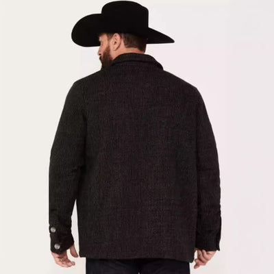 Herren strukturierte Utilityjacke mit praktischen Taschen Aliams