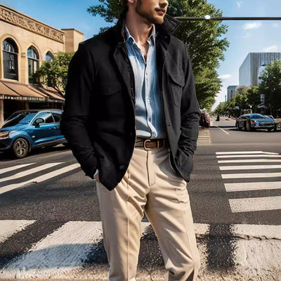 Herren Herbstjacke mit praktischen Taschen Aliams