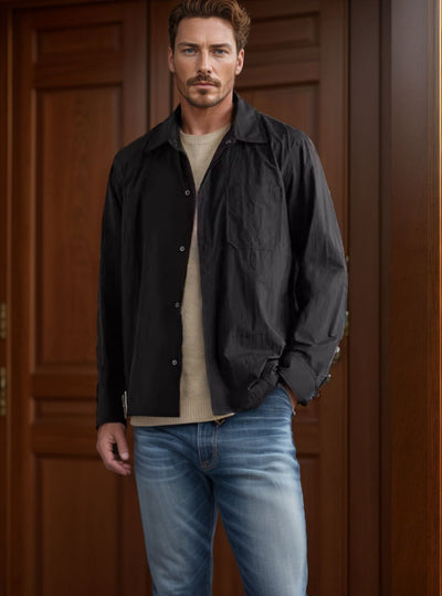 Herren leichte Übergangsjacke mit praktischen Taschen Aliams