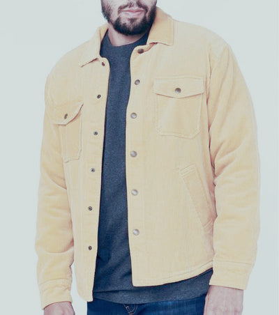 Herren Cordjacke mit praktischen Pattentaschen und weich gefüttertem Innenfutter Aliams