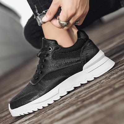 Herren Turnschuhe aus Kunstleder mit dicker Sohle - Mateo