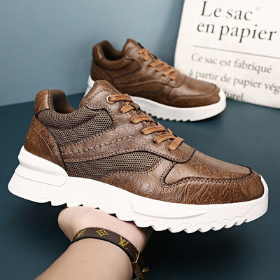 Herren Turnschuhe aus Kunstleder mit dicker Sohle - Mateo