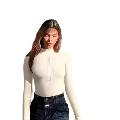 Vera® | Damen Badeanzug mit Reißverschluss und langen Ärmeln