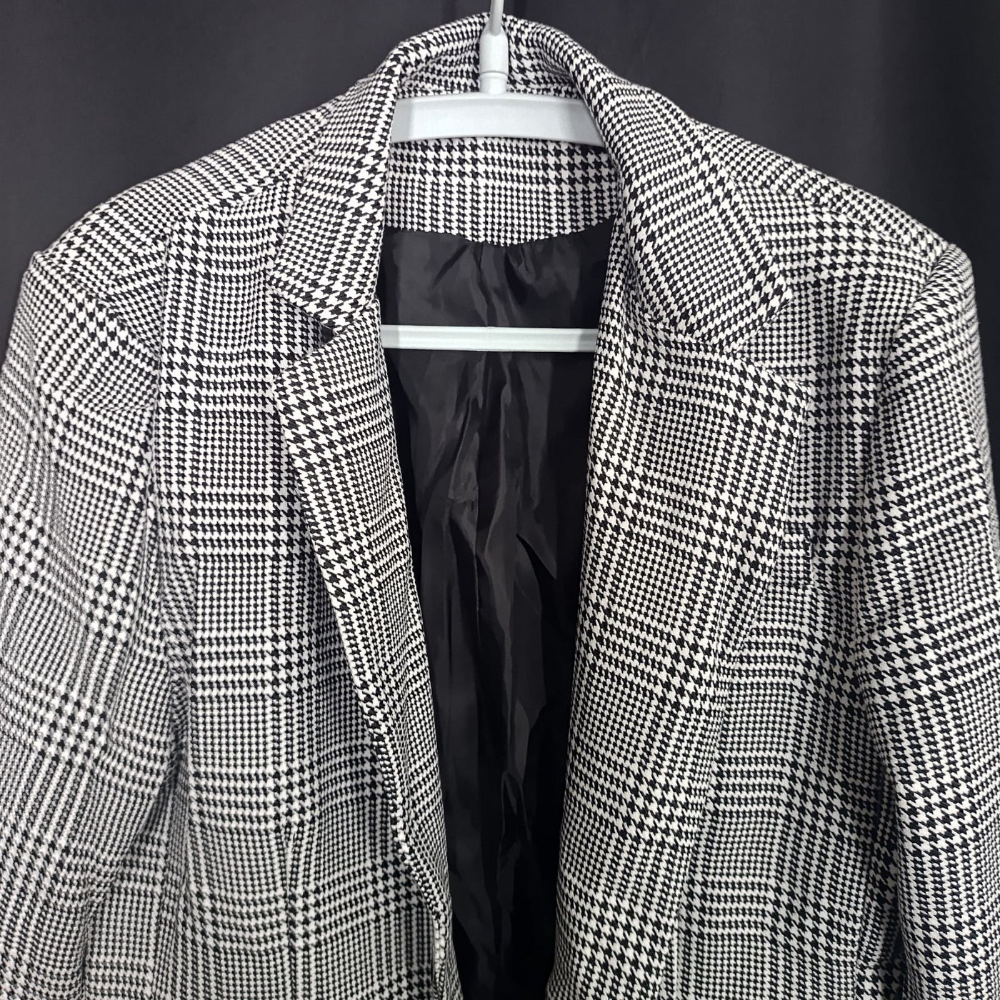 Herren eleganter Baumwoll-Blazer mit Hahnentrittmuster Aliams
