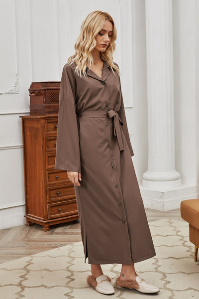 Klassischer langer Trenchcoat mit klarer Silhouette für Frauen
