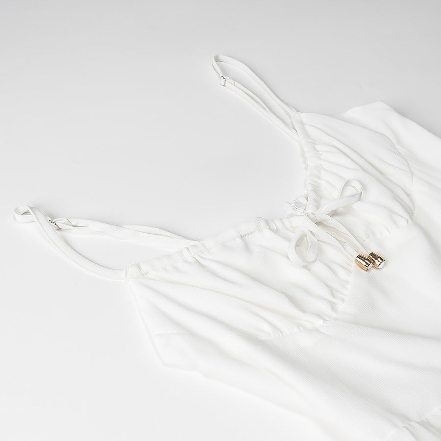 Eva - Neckholder-Sommerkleid mit Trägern und Stufenrock