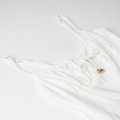 Eva - Neckholder-Sommerkleid mit Trägern und Stufenrock