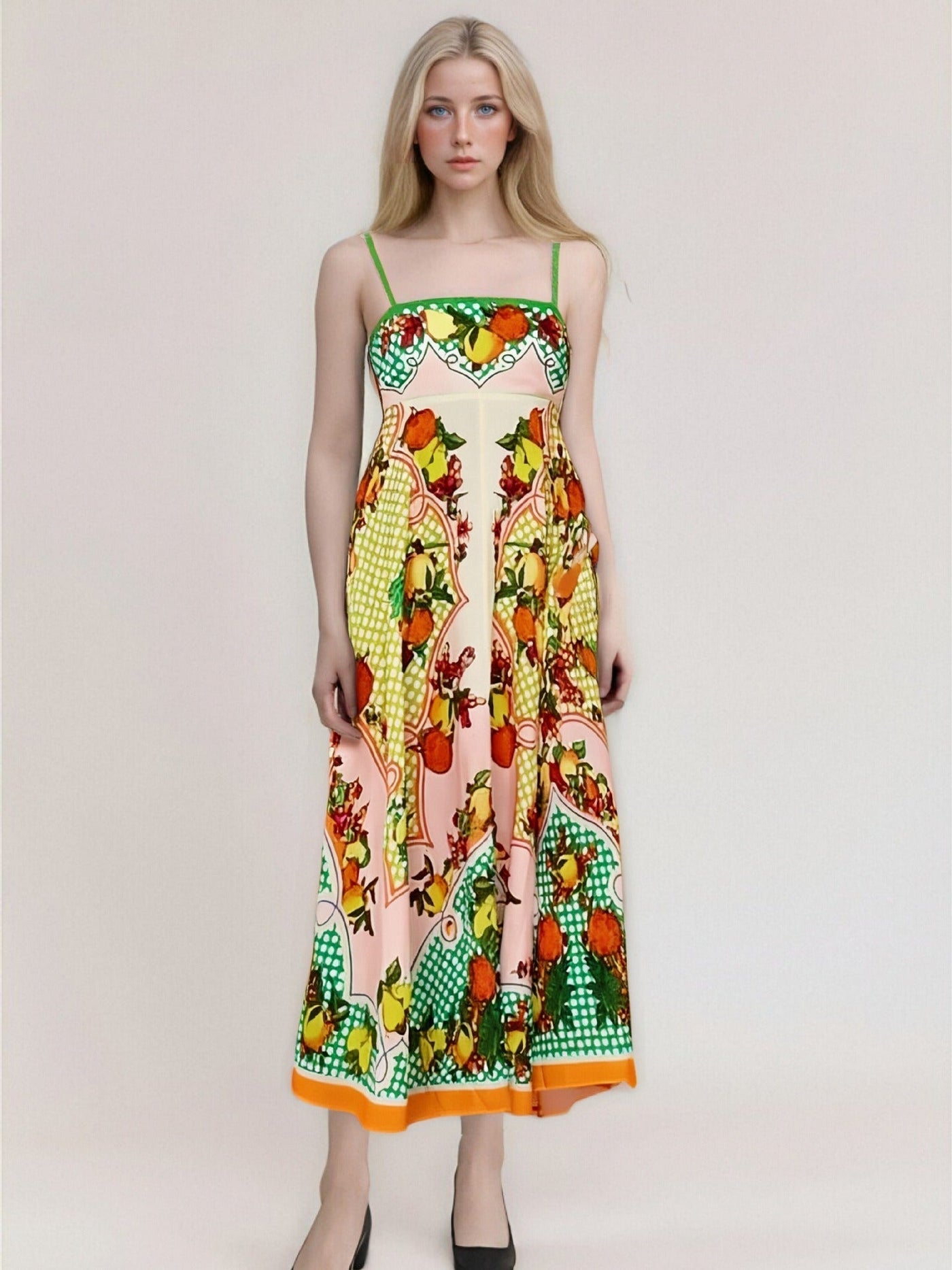 Anja - Trägerloses, hochtailliertes Sommerkleid mit Abstraktdruck