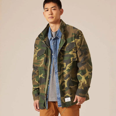 Herren multifunktionale Parkajacke mit verstellbarem Kragen und stabilen Taschen Aliams