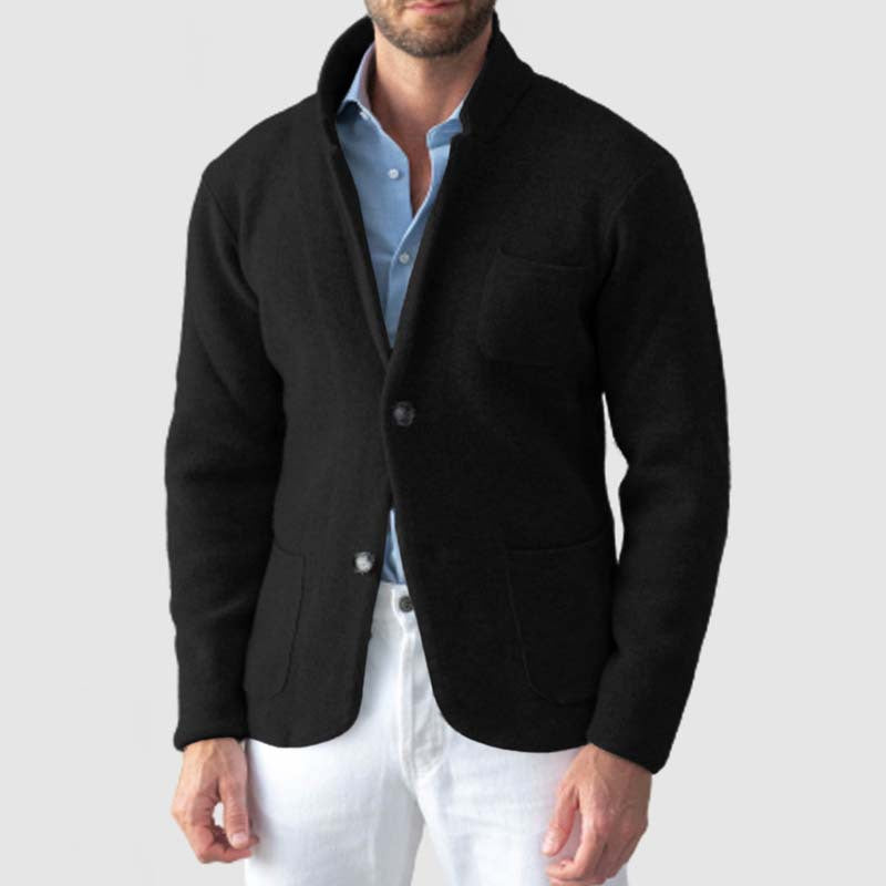 Herren Cardigan mit Eleganter Schnittführung und praktischen Taschen Aliams