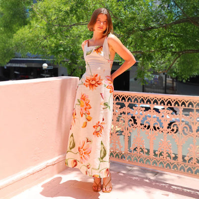 Rosemarie - Neckholder-Kleid mit Blumenprint