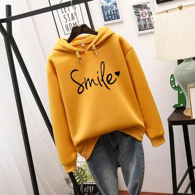 Damen Kapuzenpullover mit Smile