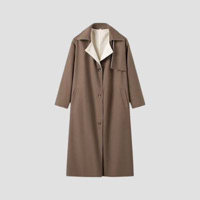 Belia | Zweifarbiger Trenchcoat mit Oversize-Flair