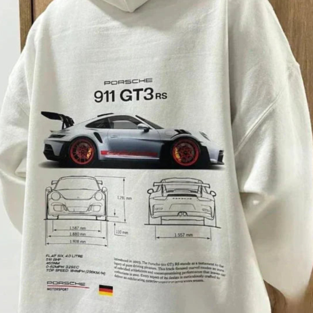 Oversize Kapuzenpullover mit auffälligem Print