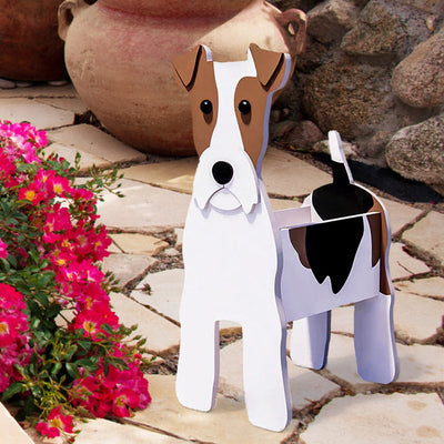 Flower Pot in the Shape of a Fox Terrier