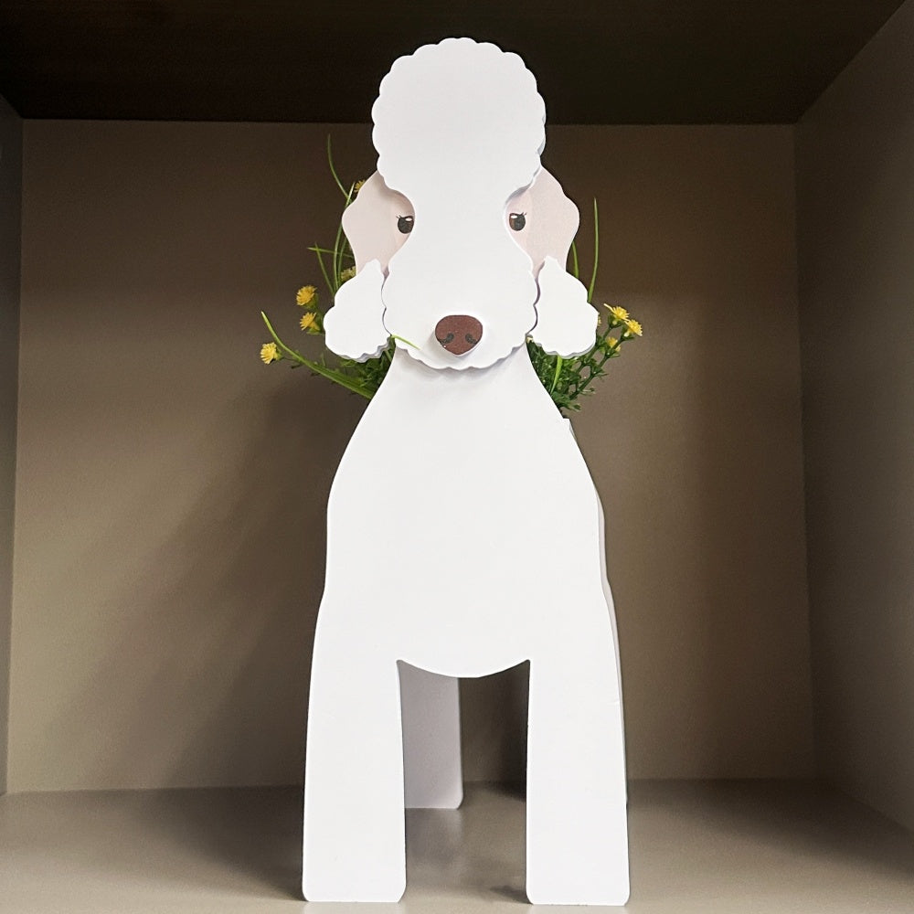 Bedlington Terrier Pflanzgefäß