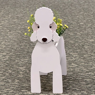 Bedlington Terrier Pflanzgefäß