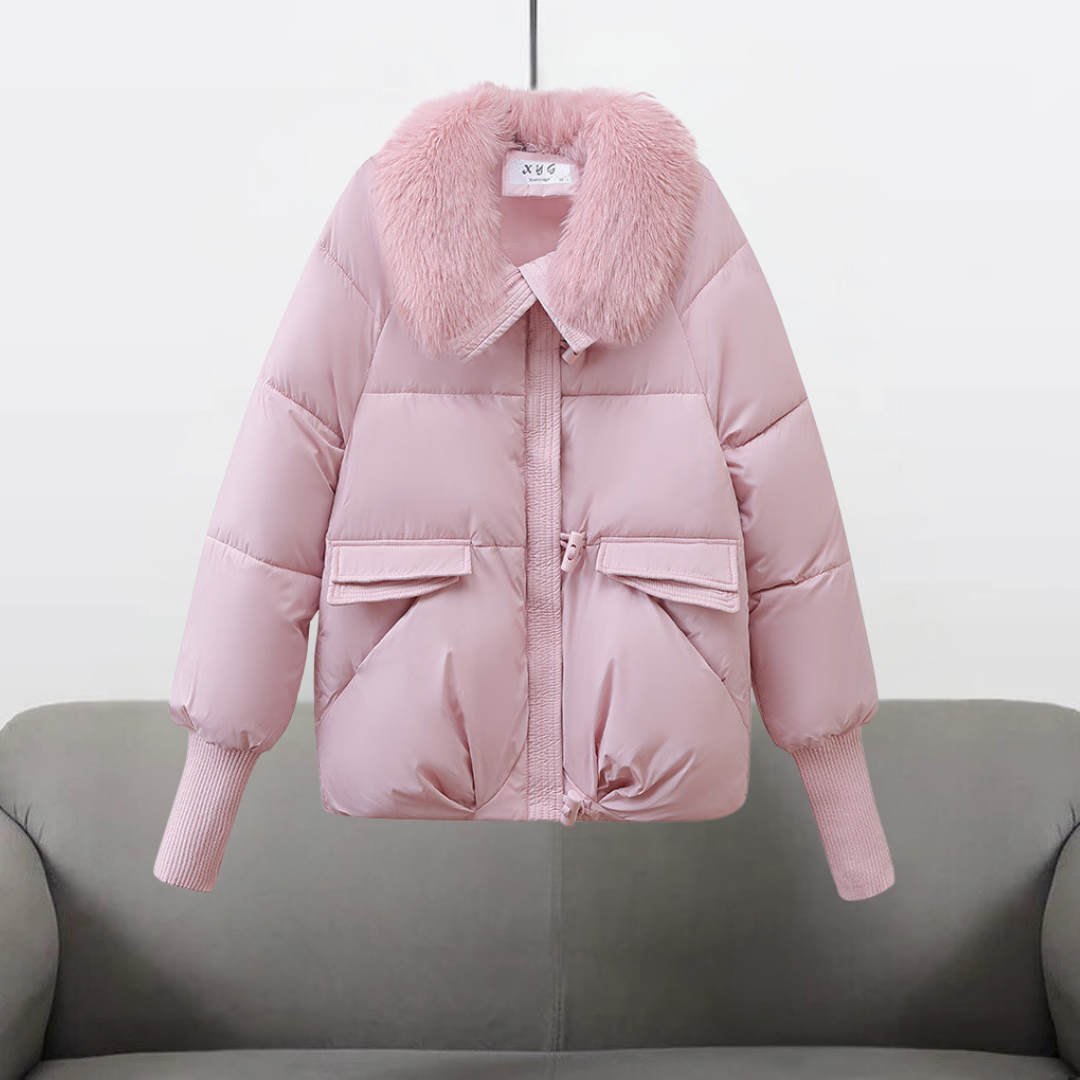 KARLA™ | WINTERJACKE MIT KUNSTFELLKRAGEN