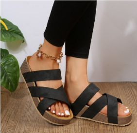 Orthopädische Sandalen Mit Geflochtenem Riemen Für Damen | Komfortabel
