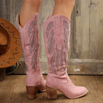Quiana - Cowboystiefel mit Lederriemen
