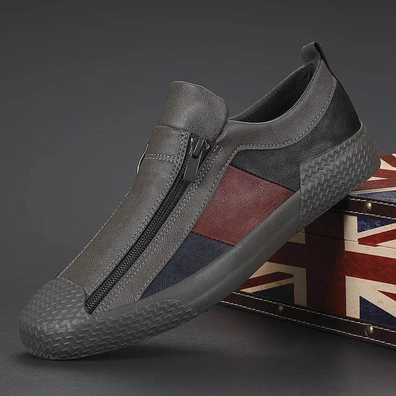 Rolf - Stylish Men's Genuine Leather Sneakers for Comfort and Durability