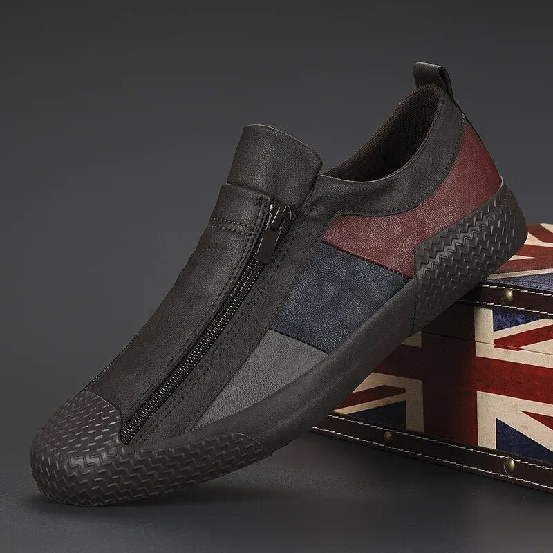 Rolf - Stylish Men's Genuine Leather Sneakers for Comfort and Durability