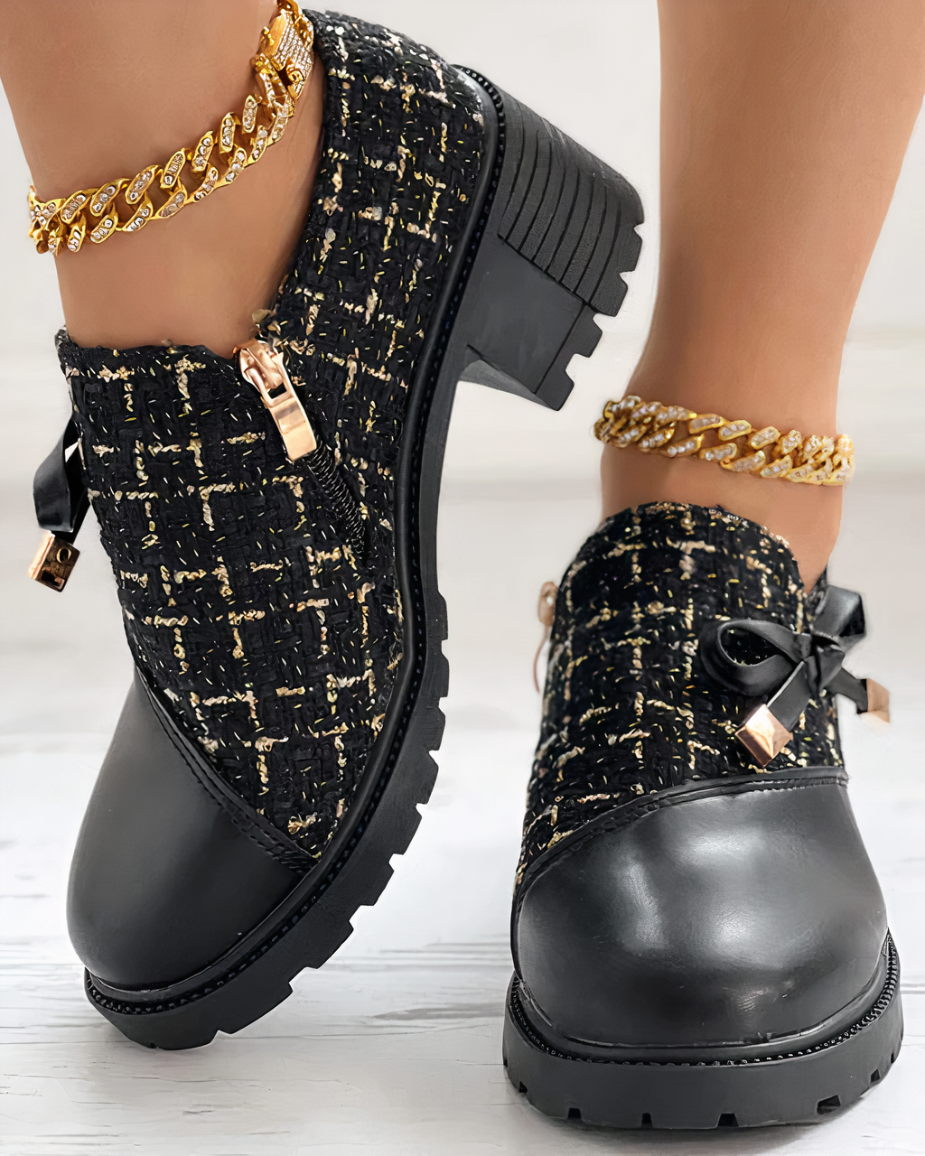 Ronja - Dicke Absätze mit Spitze