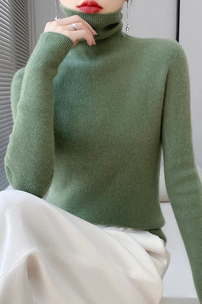 Brand & Belle | Luxuriöser Cashmere Pullover mit hohem Kragen