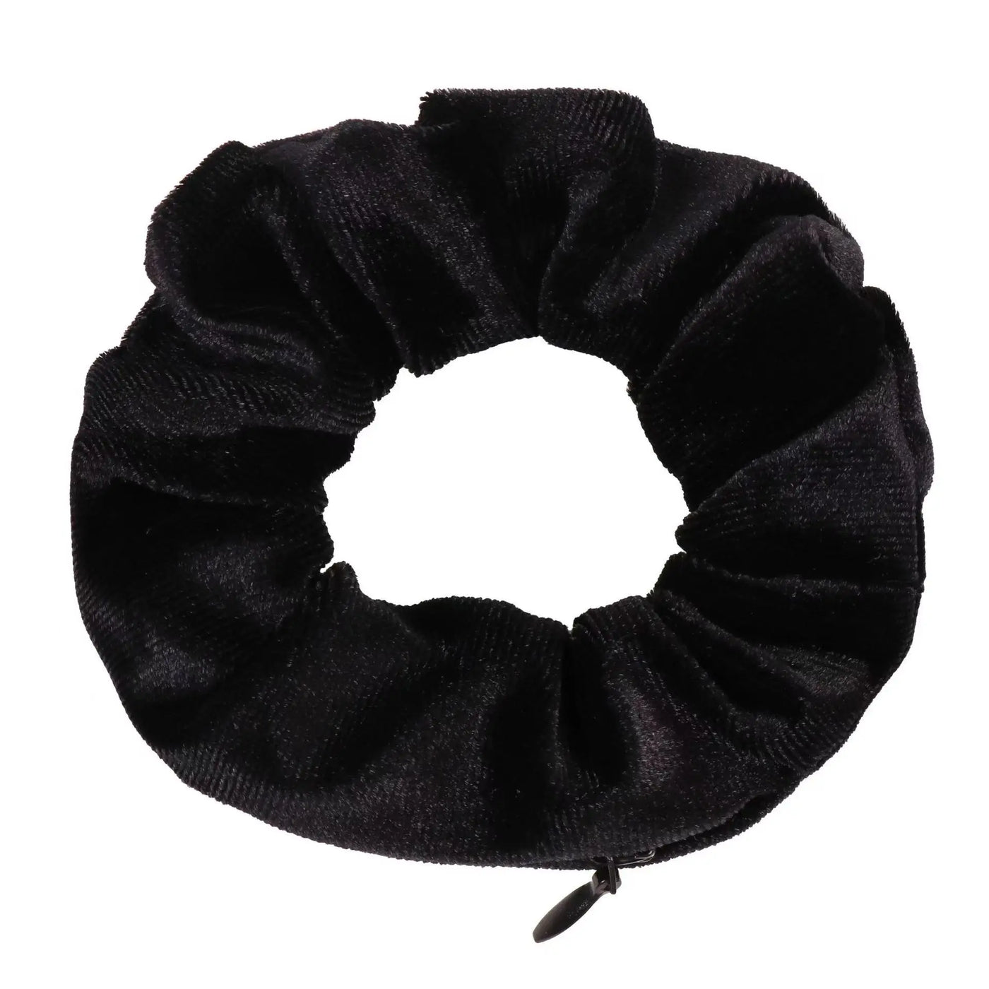 Velvet Scrunchies With Pocket Zipper Hair Ties for Women Hidden Hair Scrunchie Ponytail Holder Elastic Bands Gift for Friend