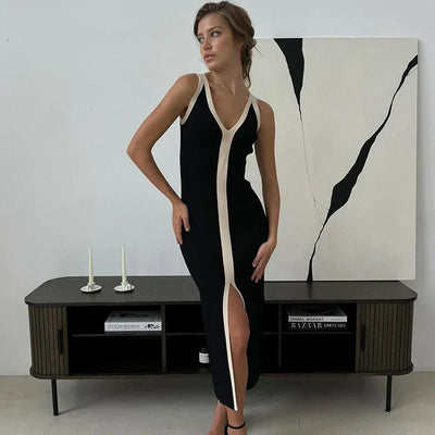 Charlotte® | Ärmelloses Kleid mit V-Ausschnitt