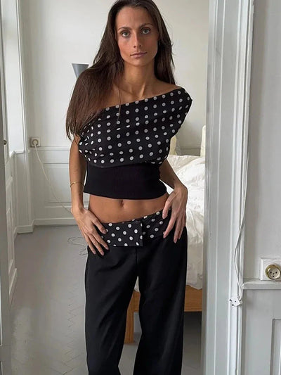 Mayfair™ | Julissa – Schulterfreies Punkttop mit Schnürung