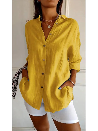 Nadia®️™ | Weiche, atmungsaktive Baumwollbluse