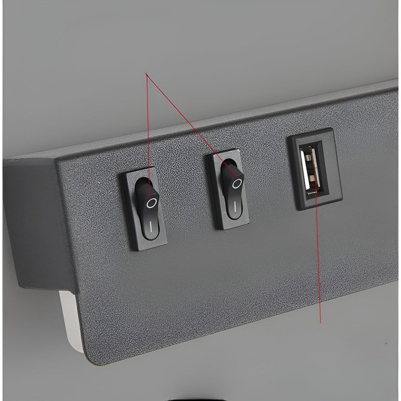 NordicBright Light - Nordic LED Wandleuchte mit Schalter